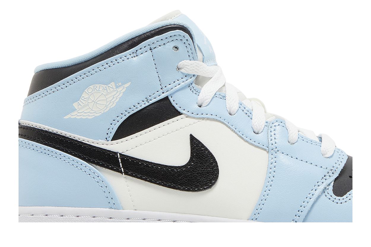 Air Jordan 1 Mid Ice Blue (GS) - vue de dessus