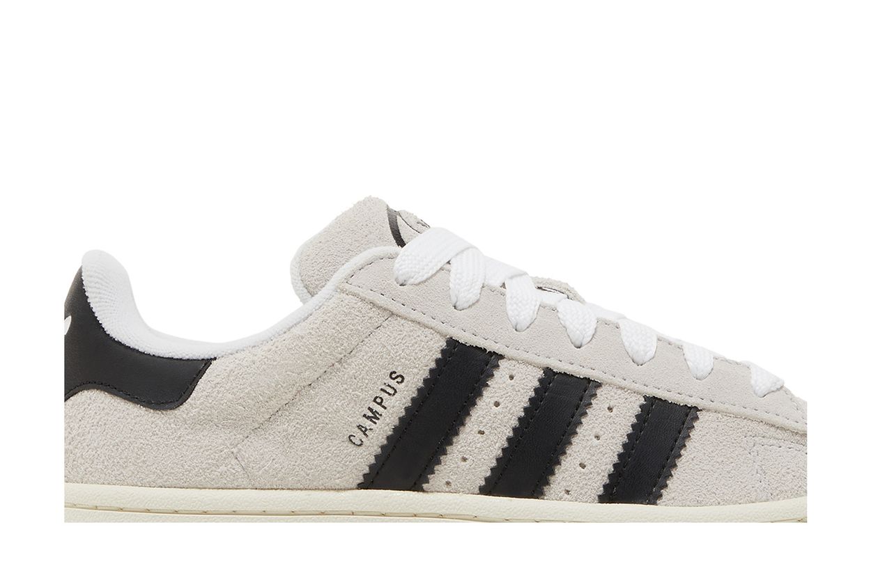 Adidas Campus 00s Crystal White Core Black - vue de dessus