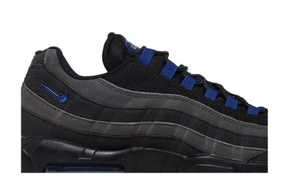 Nike Air Max 95 Anthracite Deep Royal Blue - vue de dessus