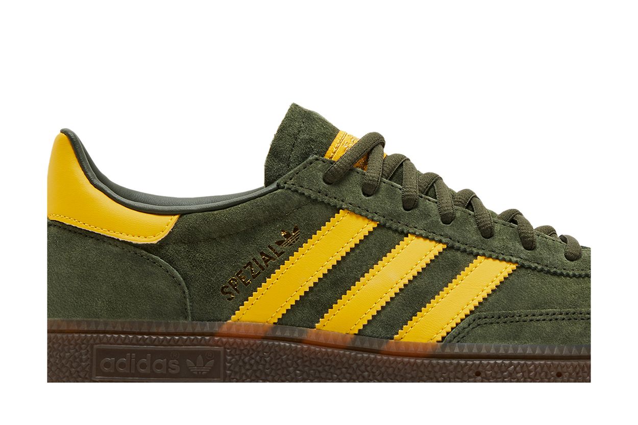 Adidas Handball Spezial Night Cargo Tribe Yellow - vue de dessus