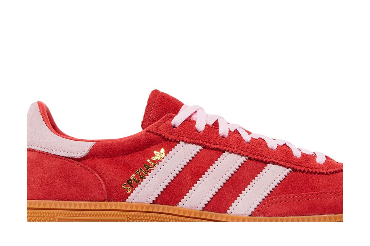 Adidas Handball Spezial Bright Red Clear Pink - vue de dessus