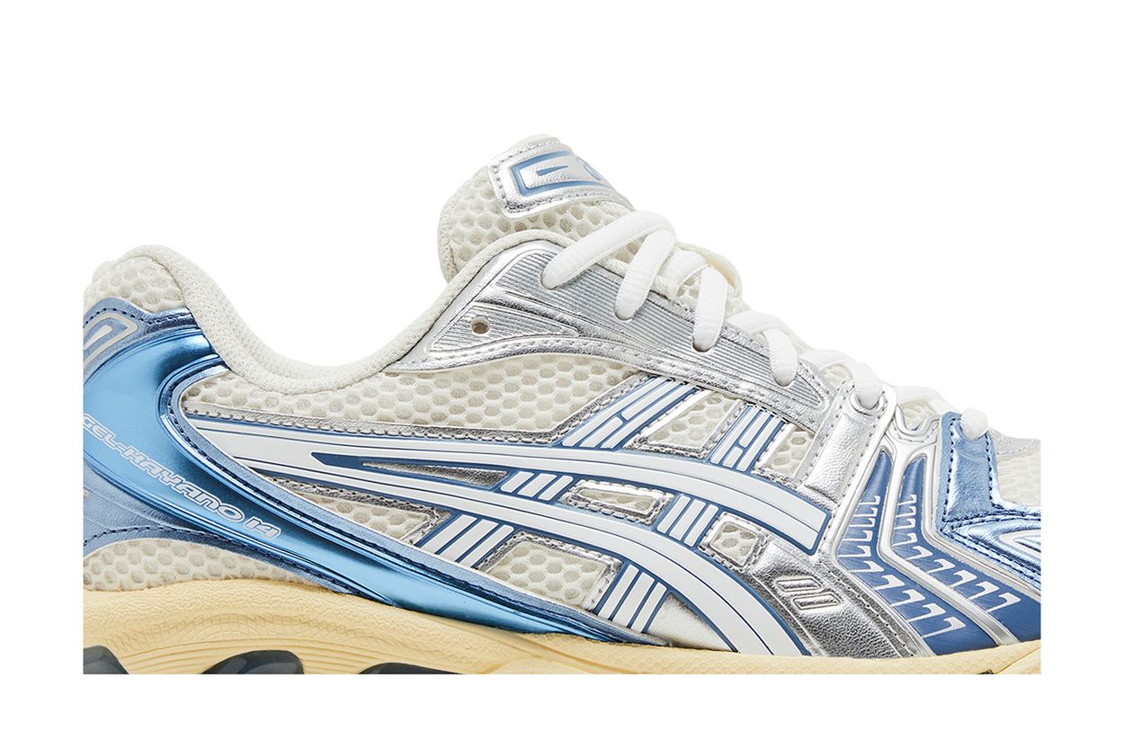 ASICS Gel-Kayano 14 Cream Metallic Blue - vue de dessus