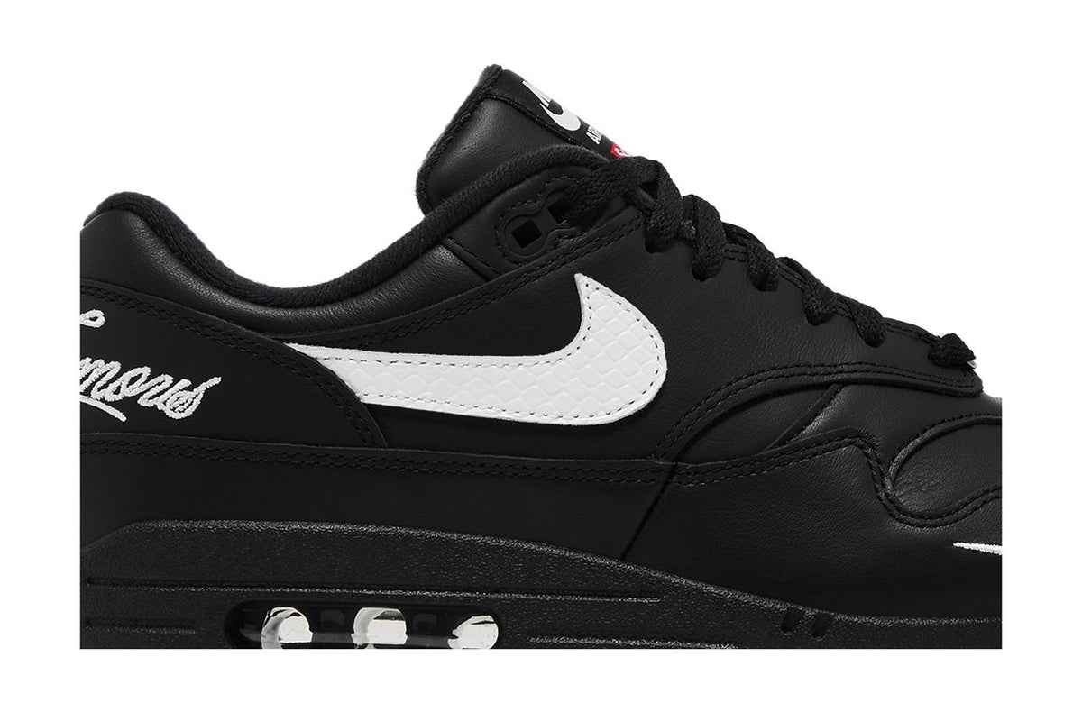 Nike Air Max 1 Supreme Black White - vue de dessus