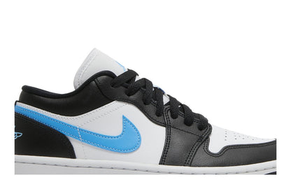 Air Jordan 1 Low Black University Blue (W) - vue de dessus