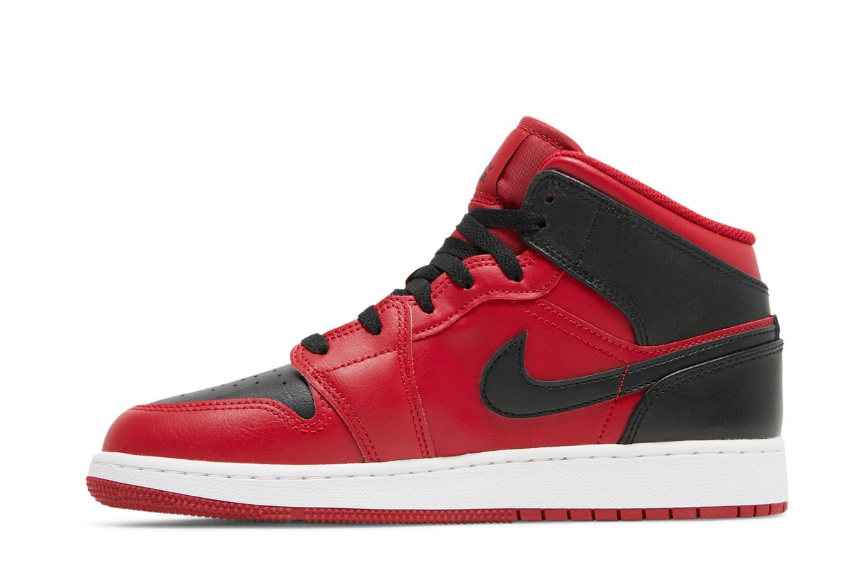 Air Jordan 1 Mid Reverse Bred (GS) - vue arrière