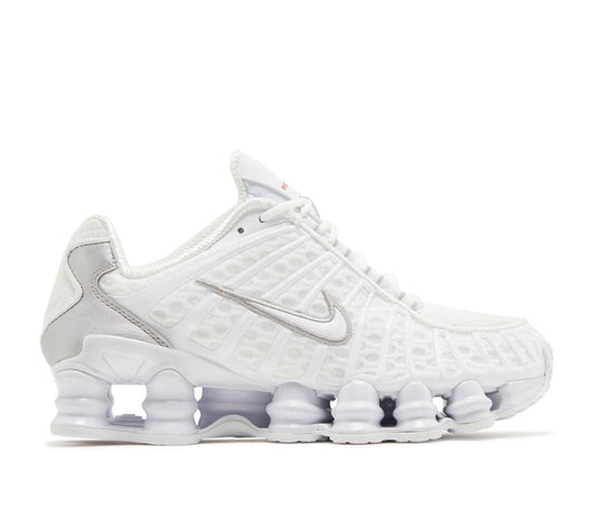 Nike Shox TL White Metallic Silver Max Orange (W)