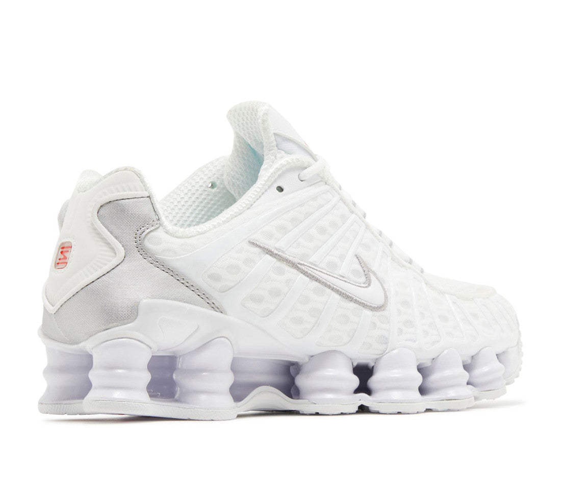 Nike Shox TL White Metallic Silver Max Orange (W)