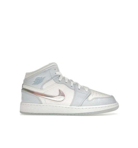 Nike Air Jordan 1 Mid Glitter Swoosh (GS)