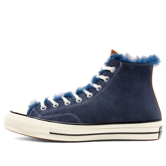 Converse Chuck 70 Hi Tri Panel Navy Shearling